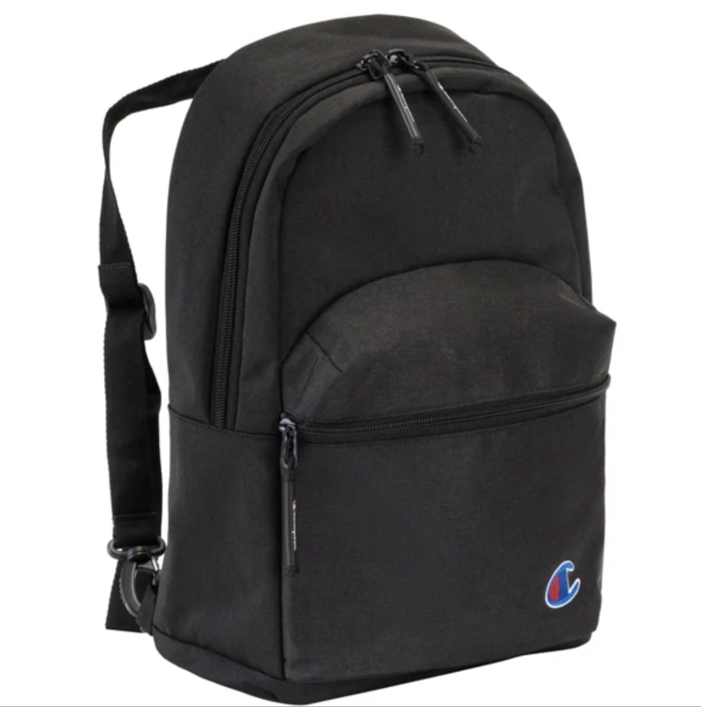 Champion mini Supercize convertible Backpack, black new without tags - Picture 3 of 15